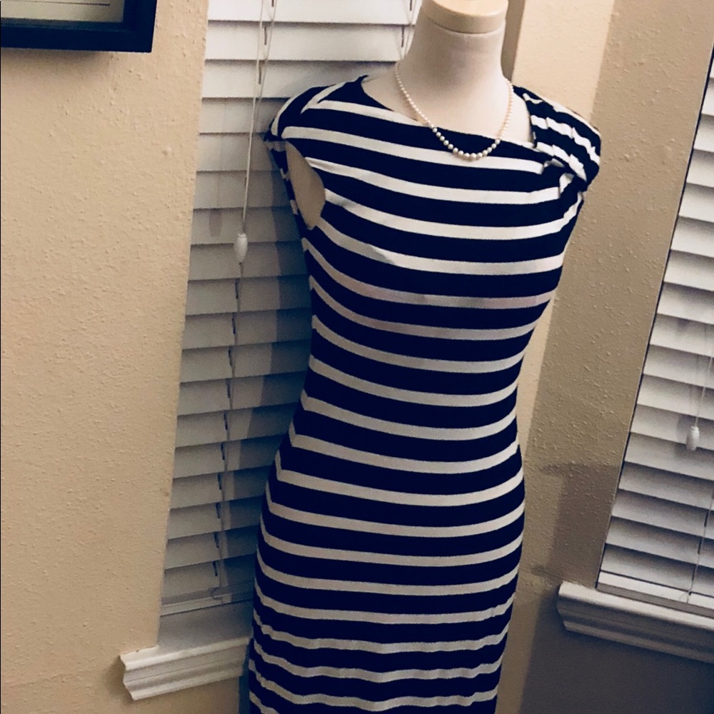 Calvin Klein Striped Sheath Dress